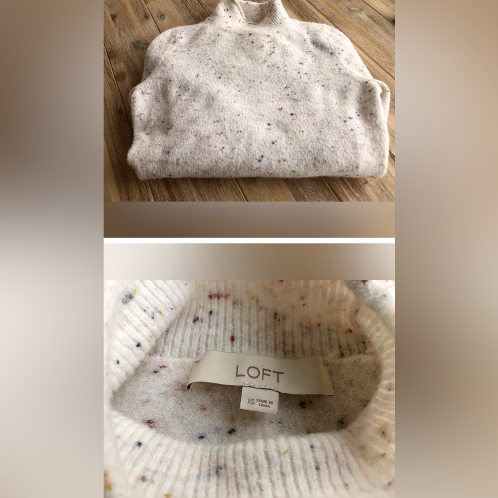 LOFT ❤️BUNDLE❤️ of 5 Confetti Stripe Sweater LOT  Size XS and XXS